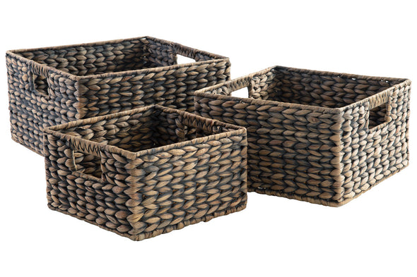 Elian Antique Gray Basket, Set of 3