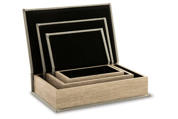 Jolina Linen Box, Set of 3