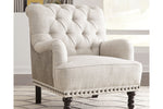Tartonelle Ivory/Taupe Accent Chair -  - Luna Furniture