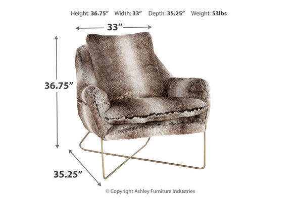 Wildau Gray Accent Chair -  - Luna Furniture