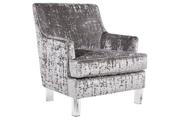 Gloriann Pewter Accent Chair -  - Luna Furniture