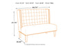 Beauland Ivory Accent Bench -  - Luna Furniture