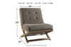 Sidewinder Taupe Accent Chair -  - Luna Furniture