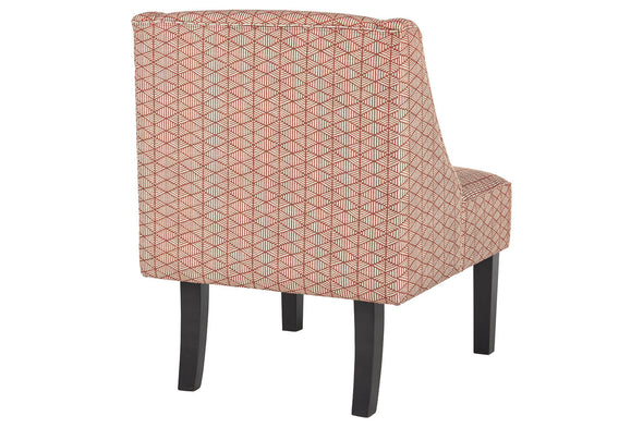 Janesley Orange/Cream Accent Chair -  - Luna Furniture
