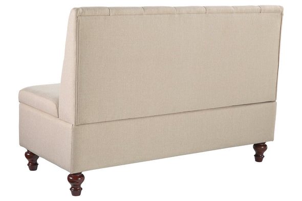 Gwendale Light Beige Storage Bench -  - Luna Furniture