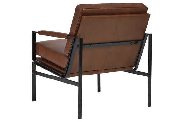 Puckman Brown/Silver Finish Accent Chair -  - Luna Furniture