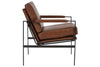 Puckman Brown/Silver Finish Accent Chair -  - Luna Furniture