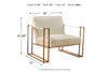 Kleemore Cream Accent Chair -  - Luna Furniture