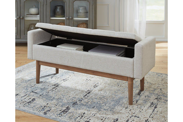 Briarson Beige/Brown Storage Bench -  - Luna Furniture