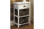 Oslember White Accent Table -  - Luna Furniture