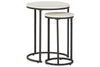 Briarsboro White/Black Accent Table, Set of 2 -  - Luna Furniture