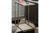 Lanport Champagne/White Accent Table -  - Luna Furniture