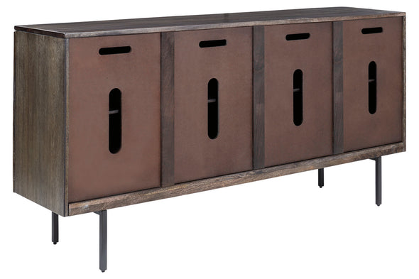 Graydon Gray/Whitewash Accent Cabinet -  - Luna Furniture