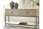 Roanley Distressed White Sofa/Console Table -  - Luna Furniture