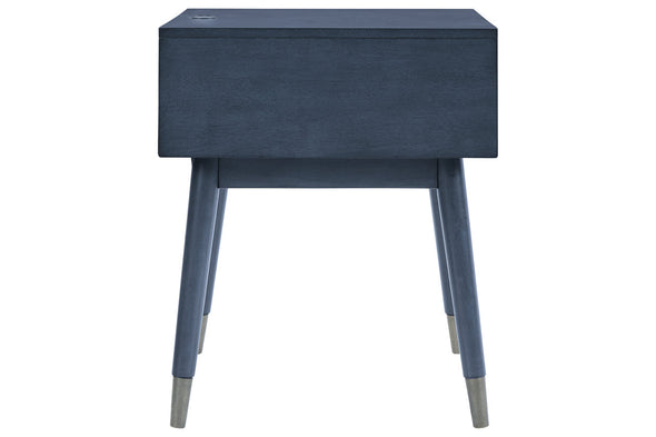 Paulrich Antique Blue Accent Table - Ashley - Luna Furniture
