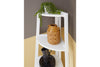 Bernmore White Corner Shelf -  - Luna Furniture