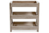 Blariden Light Tan Shelf Accent Table - Ashley - Luna Furniture