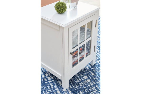 Opelton White Accent Cabinet -  - Luna Furniture