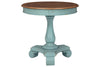 Mirimyn Teal/Brown Accent Table -  - Luna Furniture