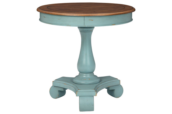 Mirimyn Teal/Brown Accent Table -  - Luna Furniture