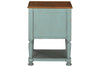 Mirimyn Teal/Brown Accent Cabinet -  - Luna Furniture
