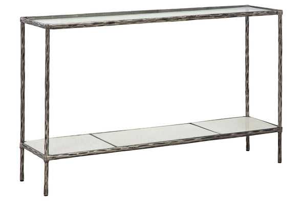 Ryandale Antique Pewter Finish Console Sofa Table