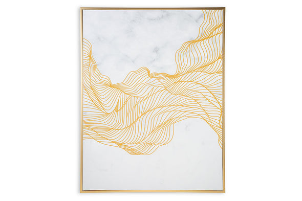 Richburgh White/Gold Finish Wall Art