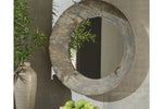 Carine Gray Accent Mirror -  - Luna Furniture