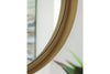 Elanah Gold Finish Accent Mirror -  - Luna Furniture