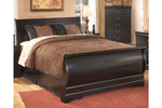Huey Vineyard Black Full Sleigh Bed -  - Luna Furniture
