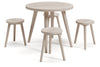 Blariden Natural Table and Chairs, Set of 5 -  - Luna Furniture