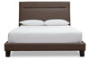 Adelloni Brown King Upholstered Bed -  - Luna Furniture