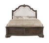 Sheffield Antique Gray Queen Upholstered Panel Bed