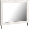 Gerridan White/Gray Bedroom Mirror - Luna Furniture