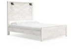 Gerridan White/Gray Queen Panel Bed