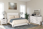 Gerridan White-Gray Panel Bedroom Set - Luna Furniture