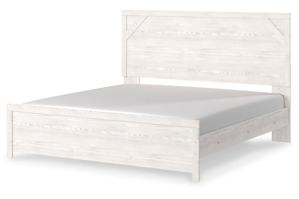 Gerridan White/Gray King Panel Bed -  - Luna Furniture