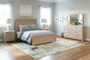 Senniberg Light Brown-White Panel Bedroom Set - Luna Furniture
