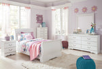 Anarasia White Sleigh Youth Bedroom Set - Luna Furniture