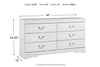 Anarasia White Dresser -  - Luna Furniture