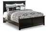 Maribel Black Queen Panel Bed -  - Luna Furniture