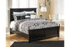 Maribel Black King Panel Bed -  - Luna Furniture