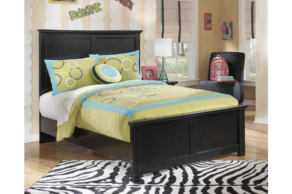 Maribel Black Full Panel Bed -  - Luna Furniture