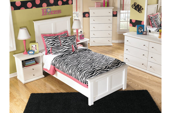 Bostwick Shoals White Twin Panel Bed -  - Luna Furniture