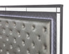 Refino Gray LED Upholstered Panel Bedroom Set