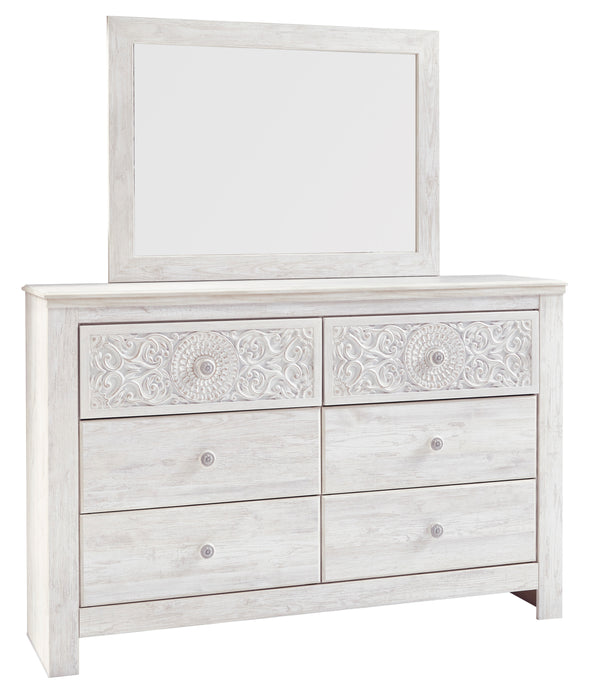 Paxberry Whitewash Panel Bedroom Set - Luna Furniture