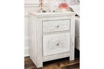 Paxberry Whitewash Nightstand -  - Luna Furniture