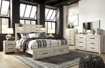 Cambeck Whitewash Footboard Storage Bedroom Set - Luna Furniture