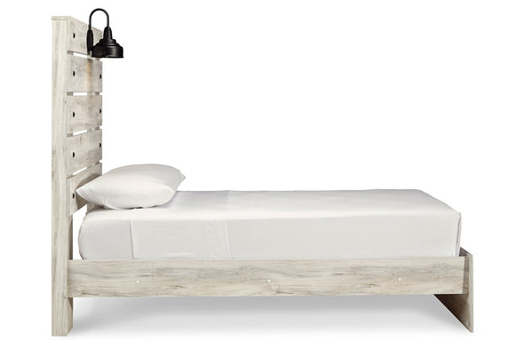 Cambeck Whitewash Twin Panel Bed -  - Luna Furniture
