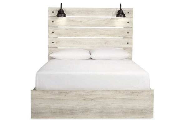 Cambeck Whitewash Queen Panel Bed -  - Luna Furniture